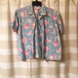 Vintage floral button up